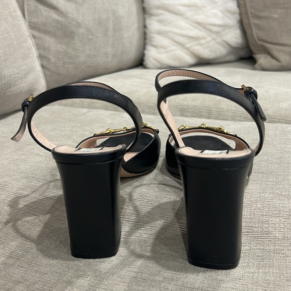 Gucci WOMEN'S MID-HEEL SANDAL WITH HORSEBIT - Picture 6 of 8